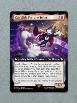Cait Sith, Fortune Teller (Extended Art) #151 Regular MTG Final Fantasy FIC - NM - Image 1