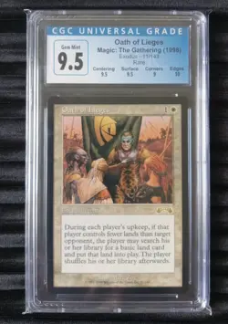 Mtg Oath Of Lieges. (CGC) 9.5 Gem Mint! Exodus [1998] - Image 1