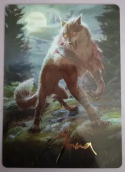 Arlinn, the Moon's Fury Art Card (Gold-Stamped Signature) MTG Art Series - Image 1