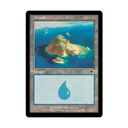 WOTC MtG Onslaught Island #337 (C) (Foil) EX - Image 1