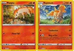 Pokemon Ponyta Rapidash 004 005/034 Holo Rare Classic Collection Near Mint - Image 1