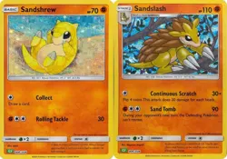 Pokemon Sandshrew Sandslash 008 009/034 Holo Rare Classic Collection Near Mint - Image 1