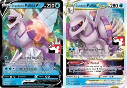 Pokemon Origin Forme Palkia V + VSTAR 039 040 189 Ultra Rare Play Promo Prize 3 - Image 1