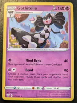 Gothitelle 075/189 Rare Sword & Shield: Darkness Ablaze Pokemon TCG - Image 1