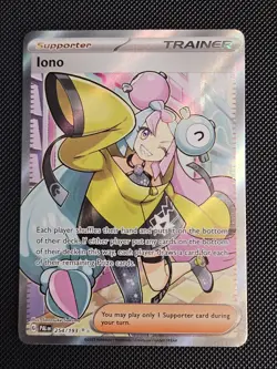 Iono - 254/193 Paldea Evolved Full Art Ultra Rare Pokemon NM - Image 2