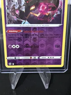 Pokemon TCG Dusknoir Sword & Shield: Brilliant Stars 062/172 Reverse Holo NM/M - Image 3
