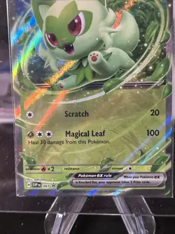 Sprigatito EX SVP 087 Pokemon Black Star Promo Card - SEALED Code Card - Image 2
