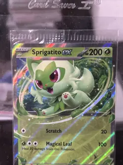 Sprigatito EX SVP 087 Pokemon Black Star Promo Card - SEALED Code Card - Image 3
