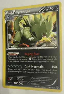 Tyranitar - 56/124 - Holo Rare - Holo - XY - Fates Collide - NM/M Pokemon TCG - Image 3