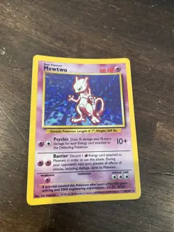 Pokemon Cards: Base Set Rare Holo: Mewtwo 10/102 - Image 2
