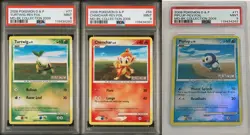 2008 Pokemon D&P Majestic Dawn Burger King Promo 77/100 56/100 71/100 Trio PSA 9 - Image 1