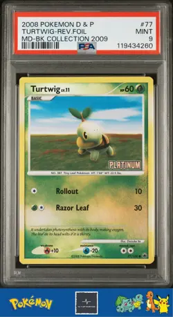 2008 Pokemon D&P Majestic Dawn Burger King Promo 77/100 56/100 71/100 Trio PSA 9 - Image 2