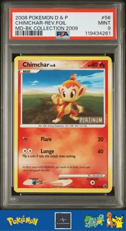2008 Pokemon D&P Majestic Dawn Burger King Promo 77/100 56/100 71/100 Trio PSA 9 - Image 4