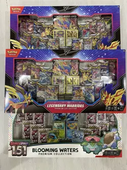 Pokemon Legendary Warriors Premium Collection (2) and 151 Blooming Waters (1) - Image 1