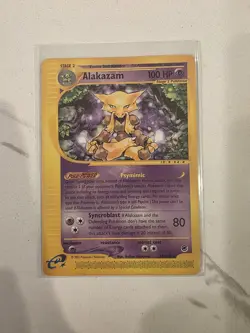 Alakazam 33/165 2002 Expedition Pokemon Card Vintage WOTC Non Holo Rare - LP - Image 1