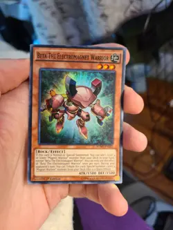 Yugioh Beta the Electromagnet Warrior SDMY-EN002 1st Super Rare - Image 1