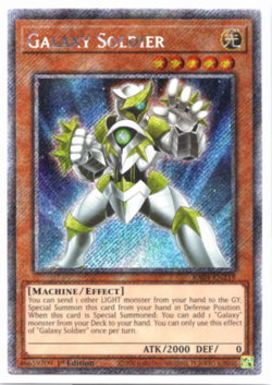 Galaxy Soldier - RA04-EN219 - Platinum Secret Rare - 1st Edition Yugioh - Image 1