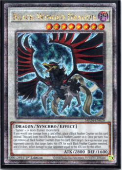 Black-Winged Dragon - MP24-EN028 Quarter Century Secret Rare 1st Edition Yugioh - Image 1