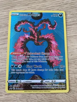 Pokemon TCG Galarian Moltres Full Art SWSH284 Crown Zenith Holo Promo Card - Image 2
