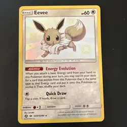 Pokemon Eevee TCG Hidden Fates Shiny Vault SV41/SV94 Holo Rare Card NM Condition - Image 1