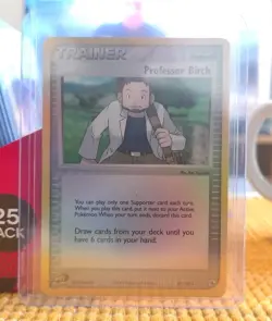 Professor Birch 89/109 EX Ruby Sapphire Pokemon Card Reverse Holo Near Mint 2003 - Image 1