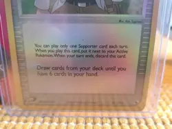 Professor Birch 89/109 EX Ruby Sapphire Pokemon Card Reverse Holo Near Mint 2003 - Image 3