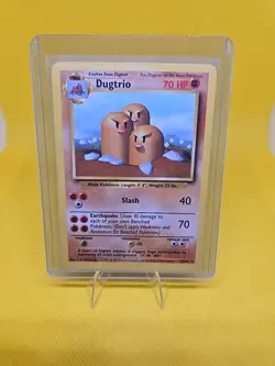 Pokemon TCG Dugtrio Base Set 19/102 Unlimited Rare Card, Vintage 1999 - Image 5