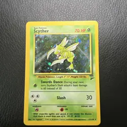 Scyther #17/130 Holo Pokemon Card - Base Set 2 2000 RARE - Image 1