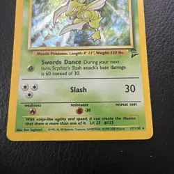 Scyther #17/130 Holo Pokemon Card - Base Set 2 2000 RARE - Image 5