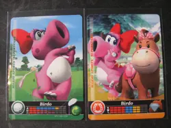 BIRDO 2-CARD LOT 2017 AMIIBO MARIO SPORTS SUPERSTARS #74/#75 Golf & Horse EX - Image 1
