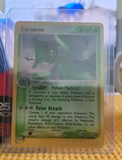 Pokemon TCG Cacturne Reverse Holo EX Sandstorm Card 2/100 LP Rare English 2003 - Image 1