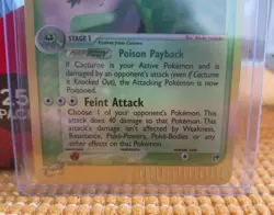 Pokemon TCG Cacturne Reverse Holo EX Sandstorm Card 2/100 LP Rare English 2003 - Image 3