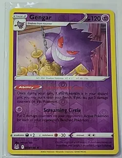 Pokemon Gengar Lost Origin Reverse Holo Card 066/196 - Image 1