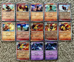 13x Charcadet Armarogue Ceruledge Pokemon Card Lot W/ Reverse Holos Mixed Lot - Image 1