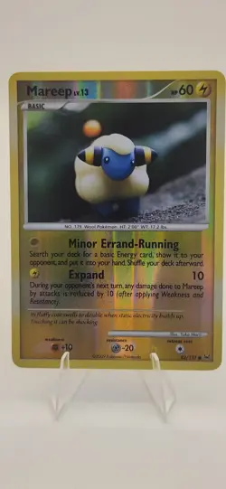 Mareep 82/127 Reverse Holo Platinum Base Set Pokemon Card - Image 1