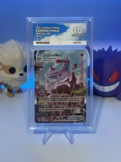 ACE 10 Espeon VMAX 270/264 Fusion Strike Alt Art Holo Pokemon Card - Gem Mint - Image 1
