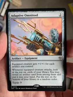 MTG ~ Adaptive Omnitool ~ Aetherdrift Commander ~ Near Mint ~ Rare - Image 1