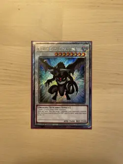Yugioh Dark End Dragon Platinum Secret Rare RA03-EN216 1st Edition NM - Image 1