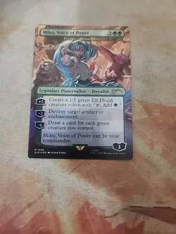 Miku, Voice Of Power-Freyalise, Llanowar's Fury Rainbow Foil Secret Lair MTG NM - Image 1