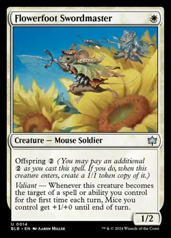 Flowerfoot Swordmaster - Foil Light Play, English Magic the Gathering MTG Bloomb - Image 1