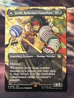 Jecht, Reluctant Guardian - Borderless - Final Fantasy #363 Rare, NM, MTG - Image 1