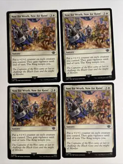 4x Mtg Lord Of The Rings Now For Wrath, Now For Ruin! NM Magic The Gathering - Image 1