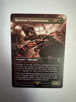 Ravenous Tyrannosaurus Borderless Jurassic World Collection MTG Rare Near Mint - Image 2