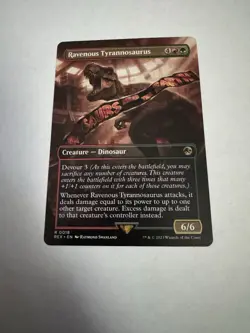 Ravenous Tyrannosaurus Borderless Jurassic World Collection MTG Rare Near Mint - Image 3