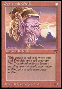 MTG English Crookshank Kobolds NM Normal Legends - Image 1
