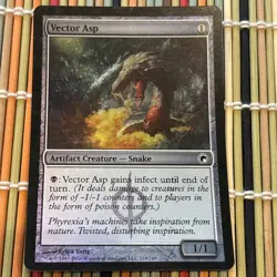 Vector Asp FOIL Scars of Mirrodin MtG LP Free Shipping - Image 1