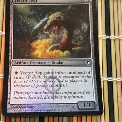 Vector Asp FOIL Scars of Mirrodin MtG LP Free Shipping - Image 2