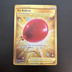 Air Balloon 213/202 Gold Secret Rare 2020 Sword Shield Base Set Pokemon Card NM - Image 1
