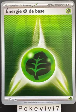 Carte Pokemon ENERGIE PLANTE 017 HOLO EV10.5 WHT / BLK FR NEUF - Image 1