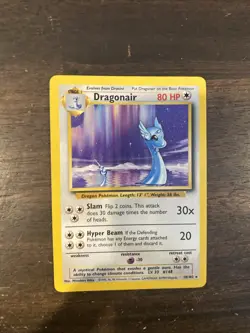 DRAGONAIR 18/102 RARE Base Set Pokemon Card Nm+ - Image 1